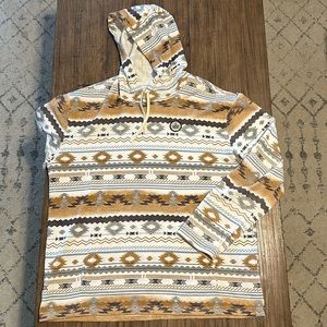 NWOT HURLEY Aztec print Men’s XL HOODIE